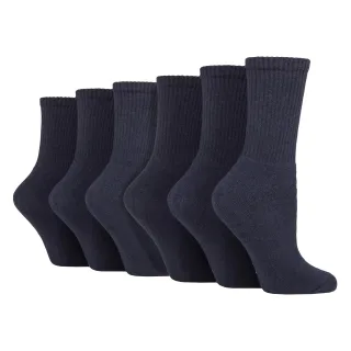 6er-Pack Damen Unifarbene Sportsocken - Weiche Baumwoll-Sportsocken für den Alltag