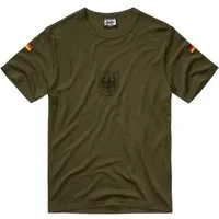 BWuM T-Shirt BWuM Bundeswehr Sportshirt mit Flaggen & Adler