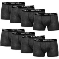 MERISH Boxershorts Boxershorts Herren 8 Stück Männer Unterhosen Baumwolle Anthrazit S (Vorteilspack, 8er-Pack) S - 7XL