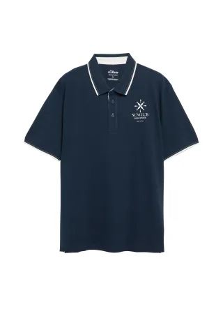 s.Oliver - Polo-Shirt blau - Gr. - 4XL