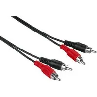Hama 2,5m Cinch-Kabel Audio Anschlusskabel Audio-Kabel, Cinch, Audio, 2x RCA-Stecker Stereo RCA HiFi Chinch