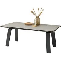 Stolkom Sp.z.o.o. Kulissen-Esstisch ausziehbar bis 300cm, grau, schwarz - 200/300x76x100 (BxHxT)