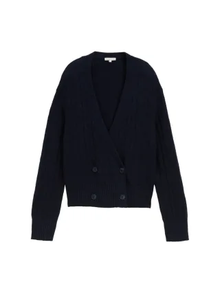 Tom Tailor - Cardigan in Wickel-Optik blau - Gr. - L