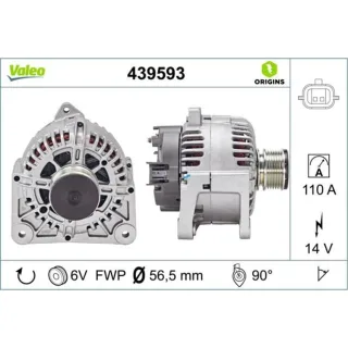 Valeo Lichtmaschine 110A Dacia Renault 439593