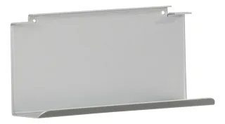Fackelmann Ablage f. Glasboden 20x10x6,5 Silbergrau, 86912 86912