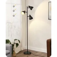 EDISHINE Stehlampe Wohnzimmer 163cm, 3-flammige Standleuchte, LED wechselbar, Schwenkbar