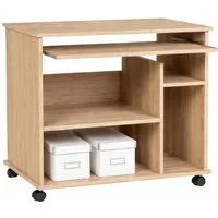 bv-vertrieb Computertisch Computertisch 90x50 cm, PC Tisch auf Rollen, Schreibtisch, auf Rollen