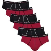 sloggi Slip 6er Pack Start (Spar-Set, 6-St) Midi Slip / Unterhose - Baumwolle - ohne Eingriff - Atmungsaktiv