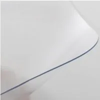 Karat Bodenschutzmatte Strong Vinyl Transparent, Bürostuhlunterlage als Schutz, aus Vinyl, mit Anti-Rutschbeschichtung