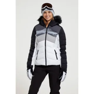 Mountain Warehouse Damen/Damen Cascade Gepolsterte Skijacke (Weiß/Schwarz)