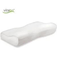 Vitabo Nackenkissen ergonomisches Nackenstützkissen I Kopfkissen aus Memory-Schaum, 1-tlg.