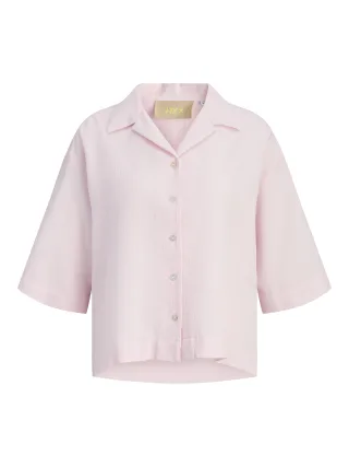 JJXX - JXGLOBAL WAFFLE 3/4 RESORT SHIRT WVN Pink Lady - Gr. - S