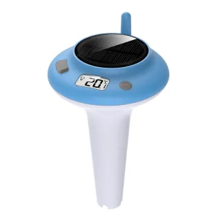 Solar Pool Thermometer 782 Floating IPX8 Waterproof Digital Water Gauge with Type-C Charging for Swimming Pools Hot Tubs