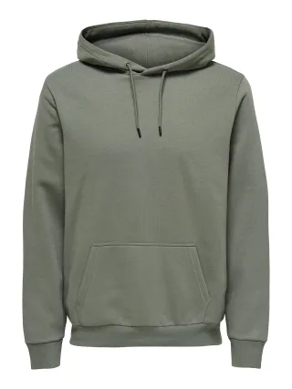 ONLY&SONS - ONSCERES HOODIE SWEAT NOOS Castor Gray - Gr. - S