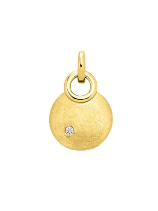 Orolino Anhänger Gold 585 mattiert mit Brillant 0,02ct.