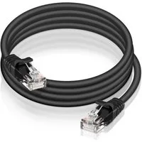 VERCO Cat 6 Netzwerkkabel rundes LAN-Kabel, RJ-45 (Ethernet), (5000 cm), 10 / 100 / 1000 Mbits Geschwindigkeit bis 1 Gbits UTP Patchkabel