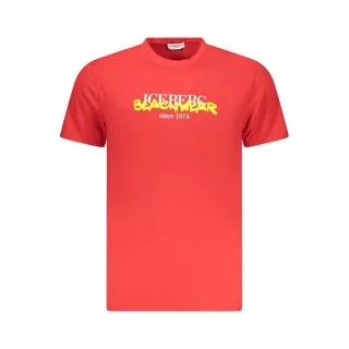 Rotes T-shirt Mit Ice Iceberg Beachwear-logo