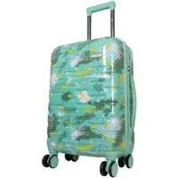 Trendyshop365 Hartschalen-Trolley Koffer Pescara, 4 Motive, 3 Größen, 4 Rollen, Motivdruck - Design, Zahlenschloss, Dehnungsfuge