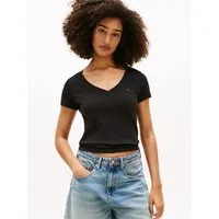 Tommy Jeans Kurzarmshirt TJW 3PACK V-NECK TEE (Packung, 3-tlg., 3er-Pack) mit V-Ausschnitt, Logostickerei