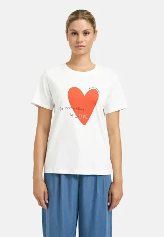 Smith&Soul - Regular T-Shirt Print Mix mandarin red - Gr. - XL