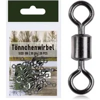 Zite Angelwirbel Tönnchenwirbel Gr. #6 30kg Schnurverbinder mit hoher Tragkraft 20 Stk