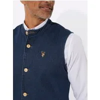 Sieh an! Jerseyweste Jeans-Weste