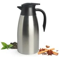 Sendez Isolierkanne Thermoskanne 2L Edelstahl Kaffeekanne Thermosflasche Teekanne