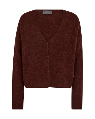 MOS MOSH - MMAlmine V-neck Knit Cardigan rum raisin - Gr. - XL
