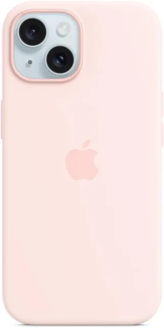 Apple Silikon Case mit MagSafe [für iPhone 15] hellrosa