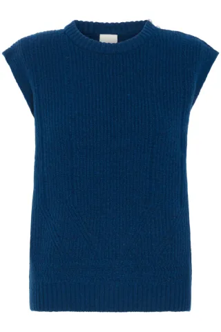 ICHI - Pullunder - Povoke blau - Gr. - XS