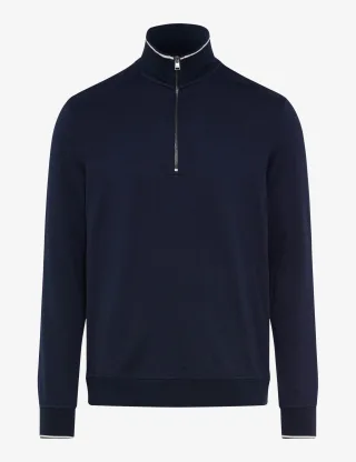 Brax Herren Langarmshirt Style PEO navy, dunkelblau, Gr. 4XL