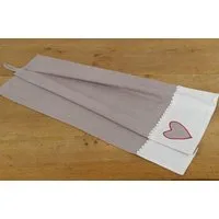 matches21 HOME & HOBBY Geschirrtuch Geschirrtuch Landhaus Premium Herz 70x50 cm, (1-tlg)