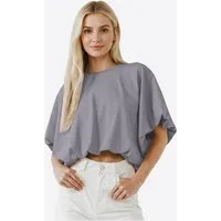 Imily Bela T-Shirt Damen Kurzware Locker geschnitten (Packung, 1-tlg., 1per-Pack) Rundhals