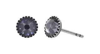 konplott - Ohrstecker - Black Jack grau