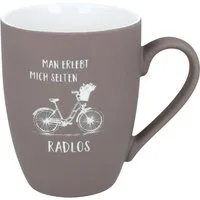 Spruchreif® Tasse SOFT-TOUCH-Tasse mit Gravur·Geschenk für Radfahrer und Mountain Biker