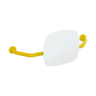 Hewi 801 Rückenstütze 801.51.917118 Wandabstand 230mm, Lehne signalweiß, senfgelb