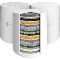 sparkpod Filter-Set Dusche Badewanne Hochleistungs-Duschfilter für Hautpflege, Zubehör für Alle Standard-Duschköpfe, ½-Zoll-Rohranschluss., Effektive Filterung für weicheres Wasser und verbesserte Hautpflege.