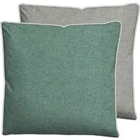 Biberna Kissenbezug Hermal Flanell mit Reißverschluss, Melange-Optik, Wendekissenbezug, (1 Stück), Feinflanell, Made in Germany zertifiziert, kuschelig weich, mit Paspel