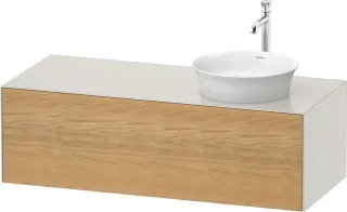 Duravit White Tulip Konsolenwaschtischunterbau wandhängend Natur Eiche & Nordic Weiß Matt & Seidenma WT4977RH539