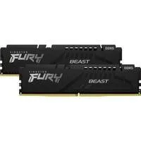 DIMM 64 GB DDR5-5200 (2x 32 GB) Dual-Kit, Arbeitsspeicher schwarz, KF552C40BBK2-64, FURY Beast, INTEL XMP