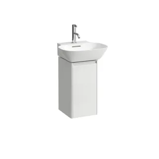 LAUFEN Waschtischunterschrank BASE 296x277x515 1 Tür Scharn. li Griff alu. f.WT H815301 multicolor,  H4030111109991