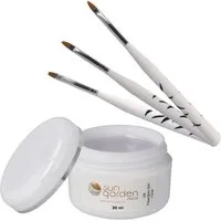 Sun Garden Nails Nagellack 30 ml UV Fiberglas Gel Klar + Pinselset