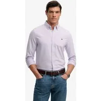 Superdry Langarmhemd PREPPY OXFORD L/S SHIRT Baumwolle, regular fit