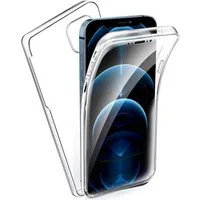 Wisam Smartphone-Hülle iPhone 12 / 12 Pro Full Cover Silikon 6.1" TPU 360° Transparent 15,49 (6,1 Zoll)