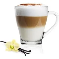 Sendez Gläser-Set 6 Cappuccino Kaffeegläser Teegläser 250 ml Henkel, 6-tlg., Glas
