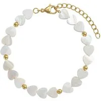 Amor Armband Herzen, mit Perlmutt