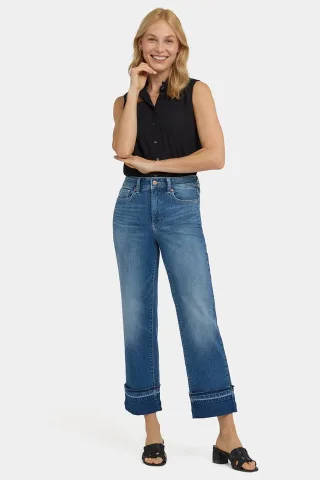Bailey Lockere Gerade Ankle Jeans Mit Hoher Taille