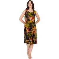 Phistan Midikleid Ärmelloses Damenkleid aus Strick
