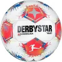 Derbystar Fußball Bundesliga Player v25 weiss/rot/blau - 1 Ball (Größe 5)