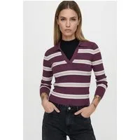 ONLY Polokragenpullover ONLKAYA LIFE LS STRIPE POLO NOOS KNT